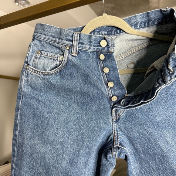 Vtg Ralph Lauren Jeans 31x31 100% Cotton Made In USA 90s Button Fly High Waist - Picture 5 of 15